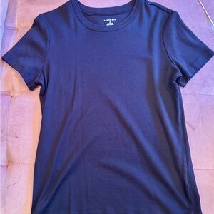 Lands' End Navy Crew Neck Tee